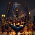 Chicago USA, City Diorama Part of our cities in a glass series