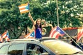 A caravan of Puerto Rican pride on display in Chicago`s Humboldt Park neighborhood