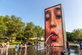 Crown fountain in Chicago Royalty Free Stock Photo