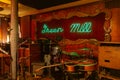 Green mill Jazz cafe neon sign Royalty Free Stock Photo