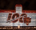 The Merchandise Mart is celebrating the 100th playing season of the Chicago Bears NFL Royalty Free Stock Photo