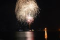 Chicago, USA. 1st January 2017. Fireworks at Navy Pier to welcome 2017 to Chicago