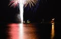 Chicago, USA. 1st January 2017. Fireworks at Navy Pier to welcome 2017 to Chicago