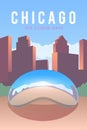 Chicago. Vector poster.