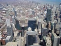 Chicago View From Sears Tower On Sunny Day Royalty Free Stock Photo