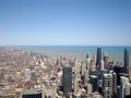 Chicago View From Sears Tower On Sunny Day Royalty Free Stock Photo