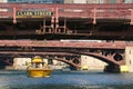 Chicago Water Taxi at downtown Royalty Free Stock Photo