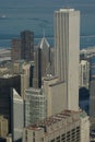 Chicago Winter (Ariel view) Royalty Free Stock Photo