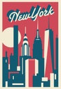 New York City postcard Royalty Free Stock Photo