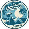 Santa Monica California postcard