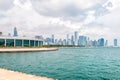 Chicagos Shedd Aquarium with Lake Michigan and skyline