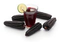 Chicha morada, peruvian purple corn drink Royalty Free Stock Photo