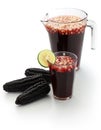 Chicha morada, peruvian purple corn drink Royalty Free Stock Photo