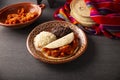 Tacos de Guisado Chicharron Mexico Royalty Free Stock Photo