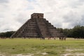 The Chichen Itza Archaeological Site on a busy day, Kukulcan Pyramid, El Castillo, The Castle, close to Valladolid, Mexico
