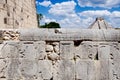 Chichen Itza castle view from the Ballgame court