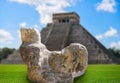 Chichen Itza Chac Mool sculpture illustration Royalty Free Stock Photo