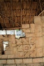 Chichen Itza hieroglyphics Mayan ruins Mexico Royalty Free Stock Photo