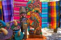 Chichen itza Mayan handcrafts and serapes Royalty Free Stock Photo