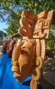 Chichen itza Mayan handcrafts wood masks