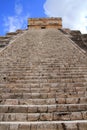 Chichen Itza Mayan Kukulcan pyramid in Mexico Royalty Free Stock Photo