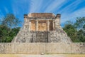 Chichen Itza. Mayan ruins, Columns in the Temple of a Thousand Warriors Yucatan, Mexico Royalty Free Stock Photo