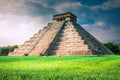 Chichen Itza, Mexico - Kukulcan, famous pyramid El Castillo. Maya civilization ruins Royalty Free Stock Photo