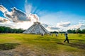 Chichen Itza, Mexico - November 15, 2010. Archaelogical area of famous Mexican pyramid Chichen-Itza