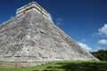 Chichen Itza, Mexico. View of El Castillo Pyramid from the corner. Royalty Free Stock Photo