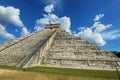 Ancient Mayan pyramid Kukulcan Temple, Chichen Itza, Yucatan, Mexico. UNESCO world heritage site. Royalty Free Stock Photo