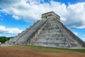 Chichen Itza Pyramid, Wonder of the World, Mexico, yucatan Royalty Free Stock Photo