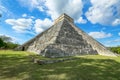 Temple of Kukulcan El Castillo at the center of Chichen Itza archaeological site in Yucatan, Mexico. Royalty Free Stock Photo