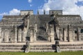 Chichen Itza Ruins, Temple of Warriors, Tinum, Yucatan, Mexico Royalty Free Stock Photo