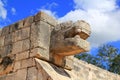 Chichen Itza snake Mayan ruins Mexico Yucatan Royalty Free Stock Photo