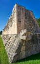 Chichen Itza stone ring Maya ballgame court Royalty Free Stock Photo