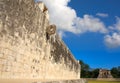 Chichen Itza stone ring Maya ballgame court Royalty Free Stock Photo