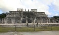 Chichen Itza and Temple of the Warriors in the Yucatan Royalty Free Stock Photo