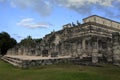 Chichen Itza and Temple of the Warriors in the Yucatan Royalty Free Stock Photo