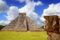 Chichen Itza Tzompantli the Wall of Skulls Royalty Free Stock Photo