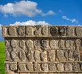 Chichen Itza Tzompantli the Wall of Skulls Royalty Free Stock Photo