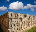 Chichen Itza Tzompantli the Wall of Skulls Royalty Free Stock Photo