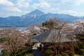 Chichibu Ongakudo and cherry blossom landscape.