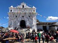 Chichicastenango market and church Royalty Free Stock Photo