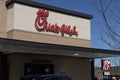 Chick-fil-A chicken restaurant. Despite ongoing controversy, Chick-fil-A is wildly popular