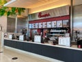 A Chick-fil-a fast food restaurant in an indoor mall food court in Orlando, Florida