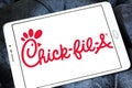 Chick-fil-A fast food restaurant logo Royalty Free Stock Photo