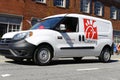 A Chick-fil-A vehicle driving a fourth of July parade