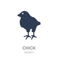 Chick icon. Trendy flat vector Chick icon on white background fr Royalty Free Stock Photo