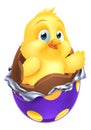 Easter Egg Chick Little Baby Chicken Bird Cartoon Royalty Free Stock Photo