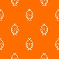 Chick pattern vector orange